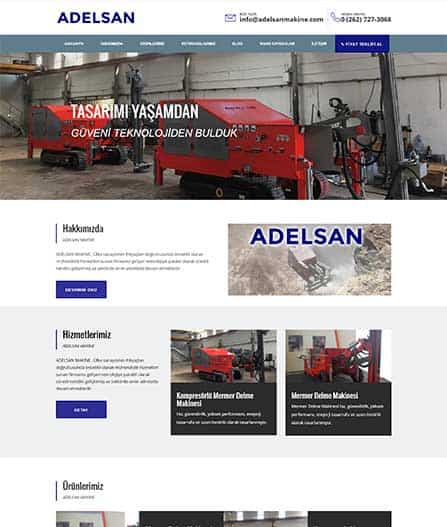 fabrika web sitesi tasarım