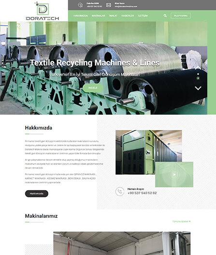 fabrika web sitesi tasarımı