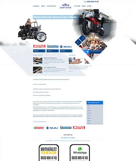 motorcu web tasarımı